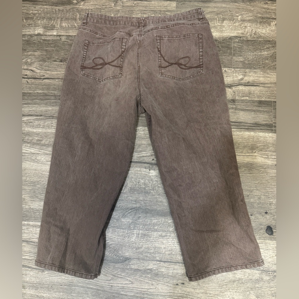 Venezia Chocolate Brown Corduroy Trousers - Picture 3 of 6